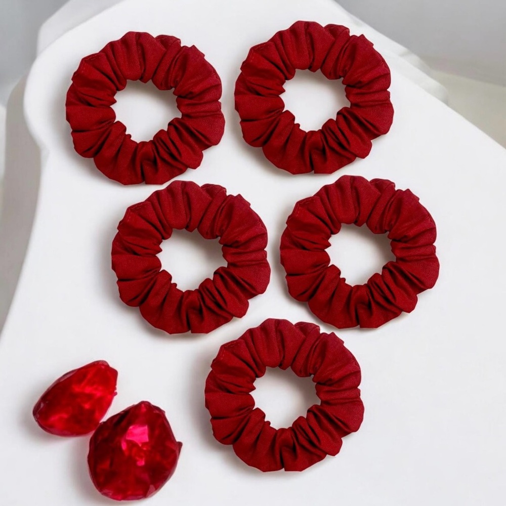 Red Scrunchie for women, teens and girls